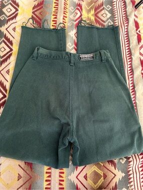 Women’s High-Rise Wide-Leg Jeans in Forest Green